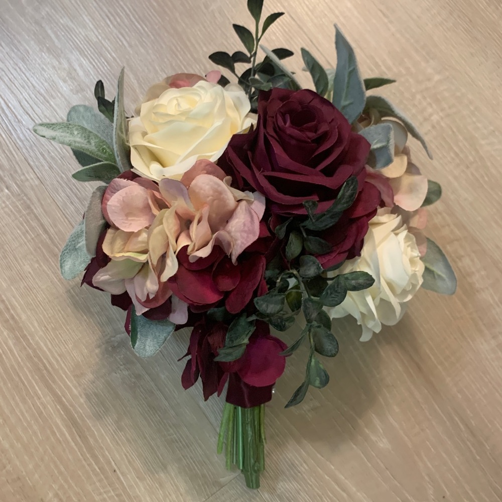 Silk Flower Bridesmaid Bouquet